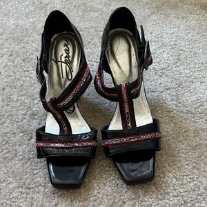 Elegant Black and Red Heels